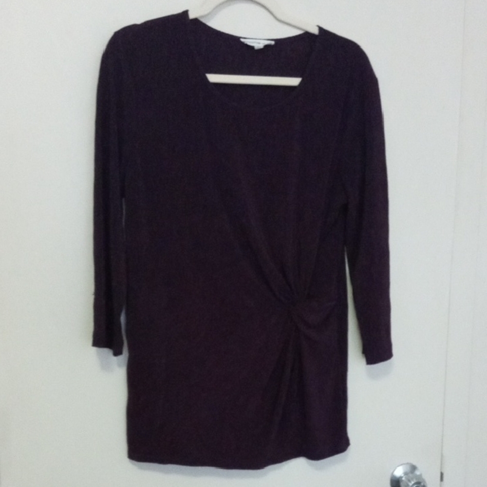 CLEARANCE PerSeption Concept Deep Purple Long Sleeve Blouse XL
